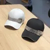 Bollmössor sommar mode rhinestone bälte baseball för kvinnor gata slitna snapback sport utomhus sol hatt gorras