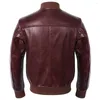 Men's Jackets Classic A1 Flight Pilot Leather Jacket Oil Wax Top Layer Cowhide Genuine Caot