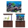 Aquariums 8 Sizes PVC Adhesive Underwater Coral Aquarium Fish Tank Background Poster Backdrop Wall Lanscaping Ocean Sea Plants Decor Paper 230810