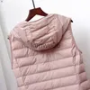 Женские куртки Schinteon Women Ultra Light Down Long Long Vest с капюшоном.