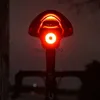 Bike Lights New Enfitnix Xlite200 Smart Bicycle Tail Light T600 Carbon Fiber Lightweight Ultra Bright Led Automatic Brake Warning NightLight HKD230810