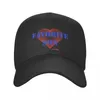 Ball Caps FAVORITE SON Blue Font Red Heart Slogan Gift Idea Love Family Baseball Cap Hat Woman Hats Men'S