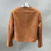 Womens Leather Faux Genuine Fashion Bomber Jacket Real Suede Coat Lady Blazer Jackets TF5523 230809