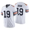 Hommes pour enfants football 1 Justin Fields Jersey 24 Khalil Herbert 12 Velus Jones Jr 25 Trestan Ebner 19 Equanimeous St. Brown 58 Darnell Wright Color Rush pour les fans de sport