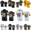 Partihandel män barn kvinnor fotboll 8 kenny pickett jersey 10 mitch trubisky 22 najee Harris 30 Jaylen Warren 89 Gunner Olszewski 77 Broderick Jones sydd ång till