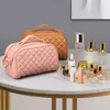 Cosmetic Bags Women's Makeup Bag Large-Capacity Travel Cosmetic Bag Pu Leather Toiletry Bags Luxury Design Storage Organizer Wash Bag 230809