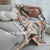 Blankets Summer Outdoor Camping Blanket Office Bedroom Knitted Thickened Warm Cover Leg Body Shawl Nap Picnic