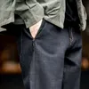 Męskie dżinsy Maden Vintage w wadze ciężkiej bawełny dla mężczyzn 135 uncji oryginalna surowa krawędź dżinsowa Bare Ear Pants proste spodnie 230810