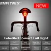 Rower Lights Enfitnix Cubelite2 Rowerowe latarka Rower Tylna inteligentna tylna tylna światła hamulca Wodoodporna LED Światło Siodło Światło HKD230810