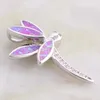 Dangle Earrings JLP944 Clever Elegant Dragonfly Opal Round Ear Stud Ms. Jewelry Gift