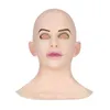 Dorosna pełna maska ​​na głowę Wysokiej jakości silikonowy krzyżowy krzyżyk na nakrycie głowy Halloween Cosplay Akcesorium Masque Horreur HKD230810