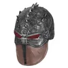 Masker maskerad masker hiccup cosplay hjälm spartan krigare hat medeltida romersk soldat full huvud latex mask halloween party mask hkd230