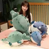 Animaux en peluche Simulation gros crocodile poisson rond en peluche jouet en peluche animal réaliste poupée douce jouet enfants cadeau pour enfants de