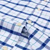Camisas de vestir para hombres 100% algodón Transpirable Hombres Oxford Manga corta Camisas a cuadros de verano Ropa masculina a rayas Ropa de negocios de ajuste regular de gran tamaño 230809
