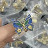 2023 Fashion Boho Butterfly Pearl Diamonds Pierścienie pszczoły dla kobiet luksusowy projektantka pierścionka biżuteria prezenty imprezowe z pudełkiem Cgr7-12