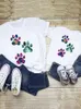 Bijpassende familie-outfits Kleding Tee Familie bijpassende outfits Poot Kat Hond Strand Meisje Jongen Zomer Dames Kind Kind Moeder Mama Moeder T-shirt T-shirt Kleding