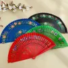 Chinese Style Products Spanish Double-sided Painted Pure Wood Folding Fan Dance Party Handheld Fan Classical Home Decoration Craft Gift Party Supplies R230810