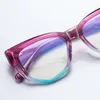 Läsglasögon 0 -0,5 -0,75 till -6,0 Anti Blue Light Cat Eye EyeSighted Glass för kvinnor Fashion TR90 Hyperopia -glasögon Power 0,5 till 4,0 230809