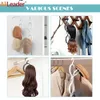 Wig Stand 5"10Pcs Wig Hanger Stand For Multiple Wigs Drying Stand Hanging Wig Stand Portable Wig Display Stand Plastic Wig Dryer Stand 230809