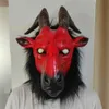 Halloween Scary Goat Antelope Latex Animal Full Head Mask Farmyard Sheep Masks Adults Party Costumes Masquerade Props HKD230810