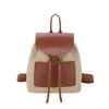 Школьные сумки 2023 Высококачественный женский рюкзак с большими возможностями сумочка для студентов колледжа класс по коммутирующей пакет Vintage Sagn