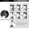 Tripods ZOMEI Q111 Professional Portable Travel Aluminum Camera Tripod Pan Head for SLR DSLR Digital Camera color 230809