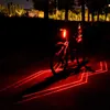 Rowerowe światła rowerowe Rower Rower Tylna LED Light Light Pająk Pająk Kształt Bezpieczeństwo Bezpieczeństwo tylne światło HKD230810