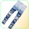 Mens faixas de design simples homens Men039s 2 peças Conjunto de primavera outono Autumn Blue Slave Denim Jacket And Jeans Fashion Slim Soli6128494