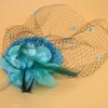 Akcesoria do włosów Baby dziewczyna Vintage Flower Mesh Clip Child Fascynator Top Hat Clips Party Wedding Costume Koktajl Koktajl 230810