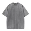Męskie koszulki męskie odzież letnia koszula modna marka wagi ciężka 240G Bawełniany T-shirt retro luźne t-shirty z krótkim rękawem