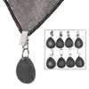 Table Cloth 8Pcs Droplet Shaped Carving Stone Holder Clips Weights Clip On Pendant Stones Tablecloth Hangers
