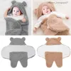 Pyjamas Soft Baby Sleeping Bag Winter Barnvagn Swaddle Packaging Soft Thicked Short Plush Fabric Cashmere Filt Z230811