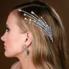 Wedding Hair Jewelry Cyrcon Bridal Combiesowe akcesoria dla kobiet luksusowa księżniczka tiara nakrycie głowa kryształowa 230809