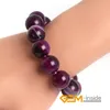 Charm Bracelets Purple Sardonyx Agat E Bracelet Natural DIY Jewelry One Of The Seven Treasures Buddhism Gift