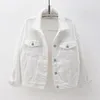 Women's Jackets Jacket Women White Black Denim Spring Jeans Coat Casual Harajuku Streetwear Female Vintage