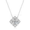 Pendant Necklaces D Color Moissanite Diamond S925 Sterling Silver Pendant Accented Necklace for Women Free Shipping