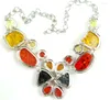 Hänge halsband natursten turkoisar kvarts kristall opal bärnsten för diy smycken tillverkning halsband tillbehör