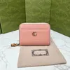 Pink purse top Luxury Leather Purse Wallets designer woman Card Holders Coin designer purses Clutch Wallet