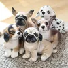 Stuffed Plush Animals 1pc 20CM Pet Dog Plush Toy Lifelike Pug Dog Stuffed Soft Doll Christmas Gifts For Kids