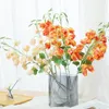Dekorative Blumen, Simulation von weißen Tallilien, glockenförmiger künstlicher Windspiel-Blumenstrauß, gefälschte Pflanzen, Hochzeitsdekoration