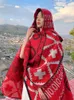 Halsdukar imitation kashmir eleganta kvinnor halsduk vinter huva poncho varm kvinnlig boho tjock wrap filt capa para mujer pashmina sjal 230809