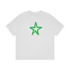 Men's T Shirts Five-Pointed Star Pattern Printed T-Shirt Fashion Short-Sleeved Clothing High-Quality Summer And Women's T-Shirts