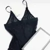 Lettera intera ricamo donna tuta moda fascino elastico signora pizzo bikini indoor personalità sexy indumenti da notte femminili272l