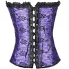 Bustiers & Corsets Women Sexy Dress Plus Size Lace Costume Overbust Burlesque Corset Skirt Set Victorian Bustier Corselet Top