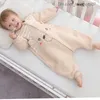 Pyjamas printemps et automne sac de couchage bébé sacos de dormir para beb bambou coton sac de couchage pour enfants caricatures