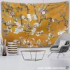 Tapestries Van Gogh Oil Painting Almond Blossoms Tapestry Headboard Wall Art Bedspread Dorm Tapestry Home Decor R230810