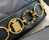 Nieuwe 23B Designer Backpacks 10a topkwaliteit mode luxe mini -badge rugzakzak echte lederen kettingzak high -end dame schoudertas imitatie 18 cm zak met doos
