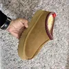 10A High quality genuine leather tazz slippers designer sandals women sliders slipper tasman mens slides designer women pantoufle for men designer shoes