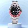 Mens Watch Designer Relógios Reloj 41mm Black Dial Automático Mecânico Cerâmica Moda Clássico Aço Inoxidável Impermeável Luxo Luminoso Relógios Fases da Lua