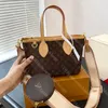 Luxury Mini Tote Bag Designer Shopping Bag For Women Three-in-one Handbag With Removable Shoulder Strap Classic Brown Totes